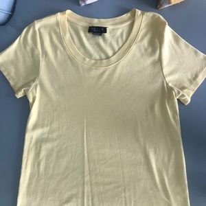 Yellow Scoop Neck Tee
